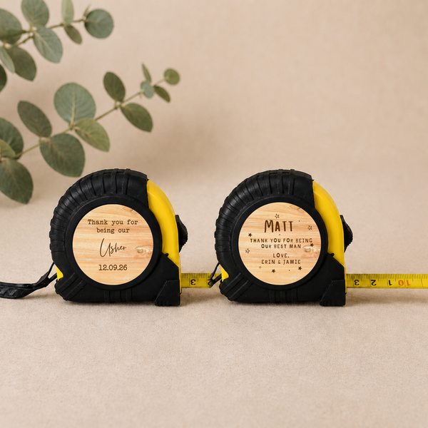 Personalised Tape Measure For Ushers