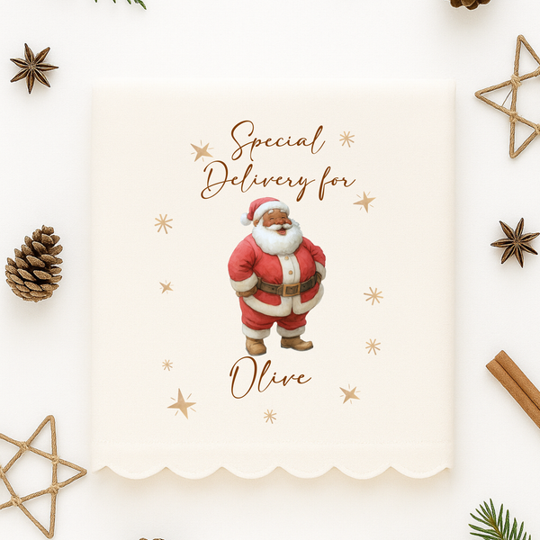 Personalised Christmas Santa Cushion