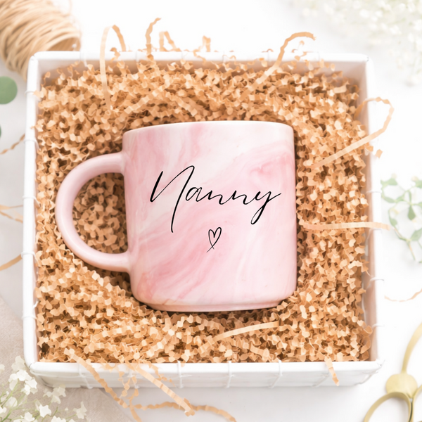 Personalised Nana/Grandma Marble Mug