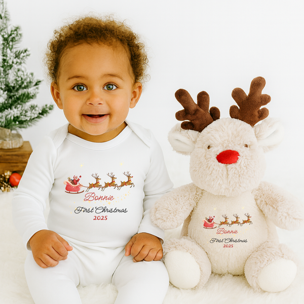 Personalised My First Christmas Babygrow For Babies – Personalised Baby Christmas Gift