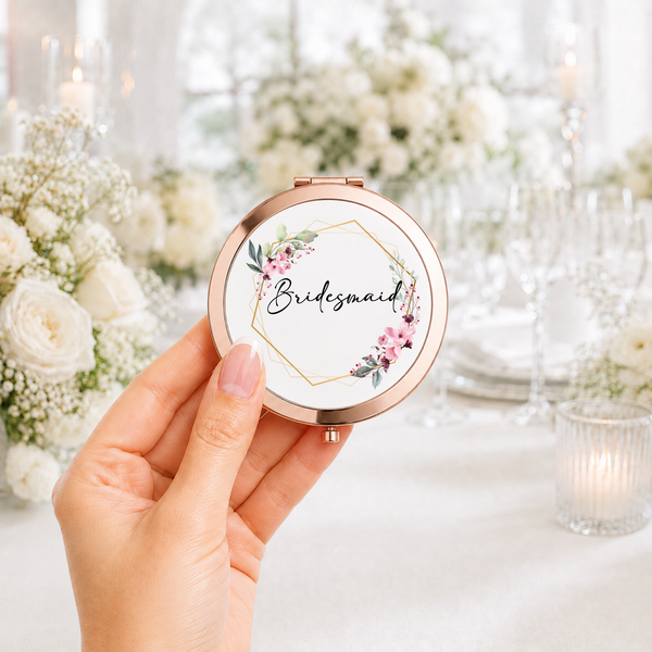 Personalised Compact Mirror for Bridesmaids