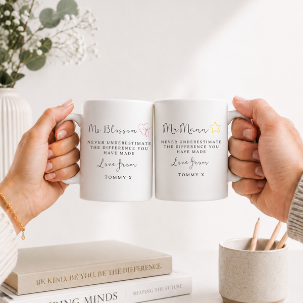 Personalised Thank You Teacher Mug