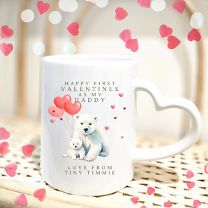 Personalised First Valentines Mug For Dad