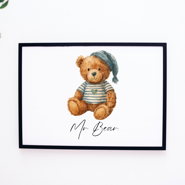 Personalised Favourite Teddy Print