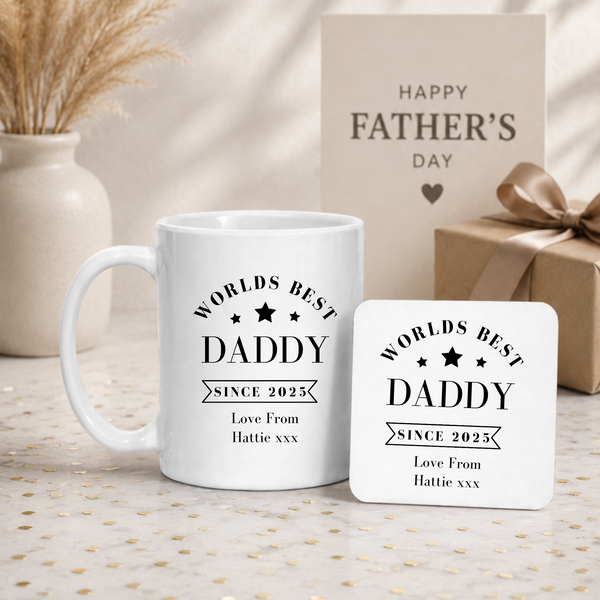 Personalised Worlds Best Dad Mug | Father's Day Gift UK