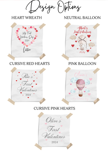 Personalised First Valentines Soft Toys