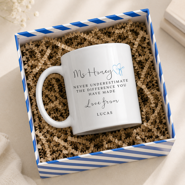 Personalised Thank You Teacher Mug