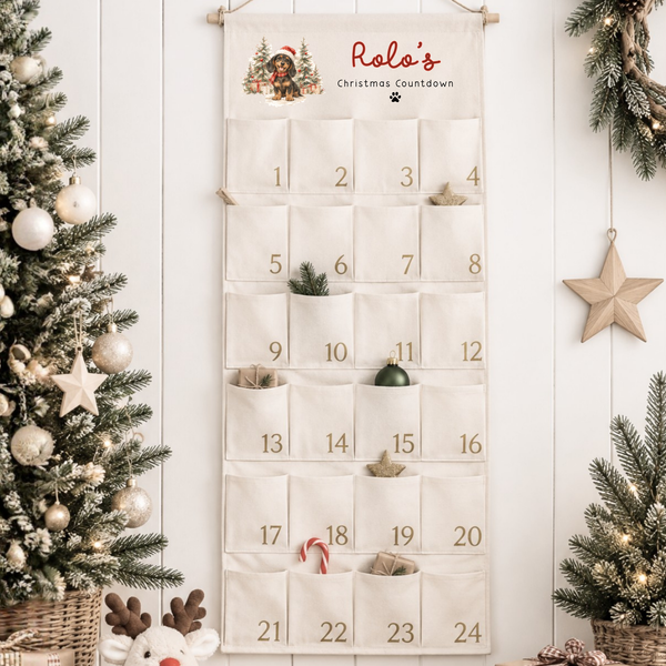 Personalised Pet Advent Calendar | Custom Dog & Cat Portrait