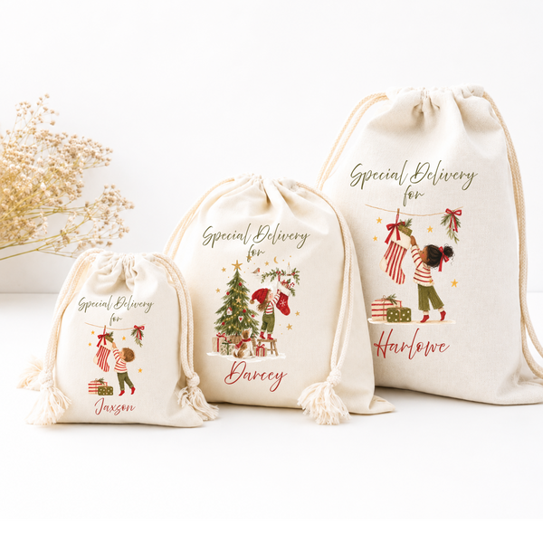 Personalised Christmas Stockings & Santa Sacks for Kids