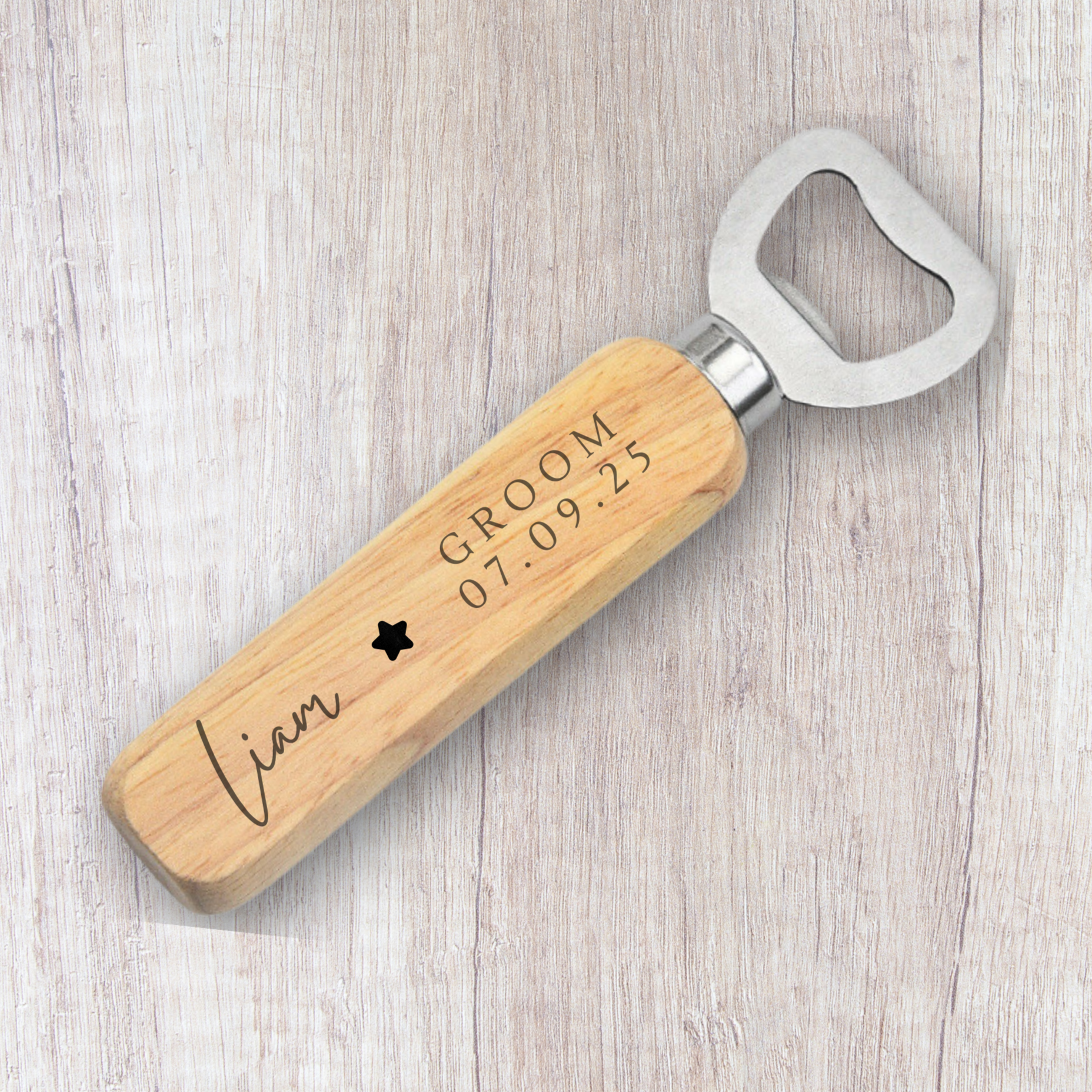 Personalised Bottle Opener For Groom