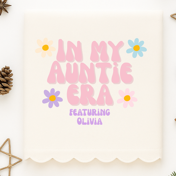 “In My Auntie Era” Blanket & Cushion – Cozy Christmas Gift for Auntie
