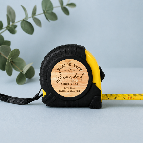 Personalised Grandad Tape Measure | Father's Day Gift