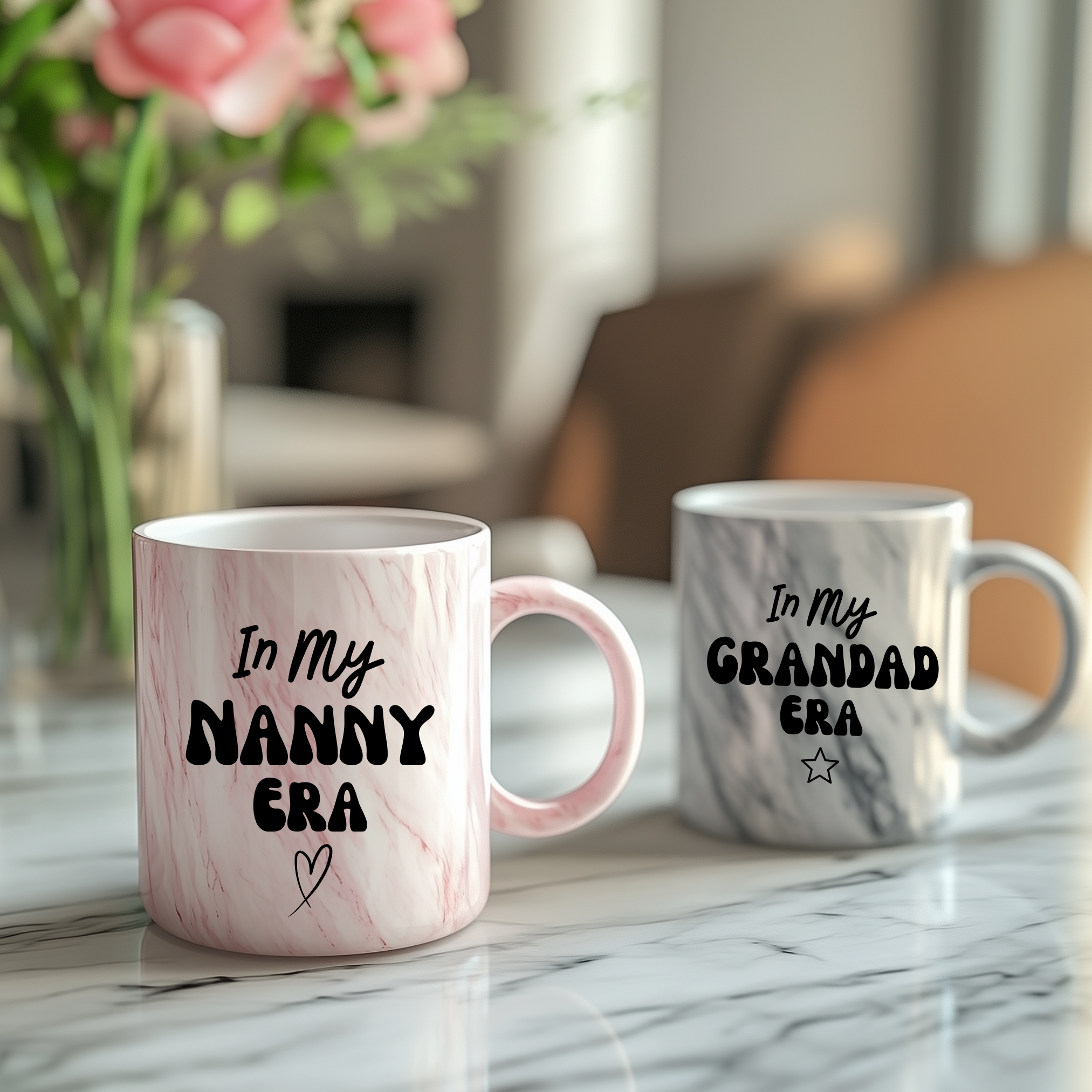 Personalised In My Nanny & Grandad Era Mug Set For Christmas