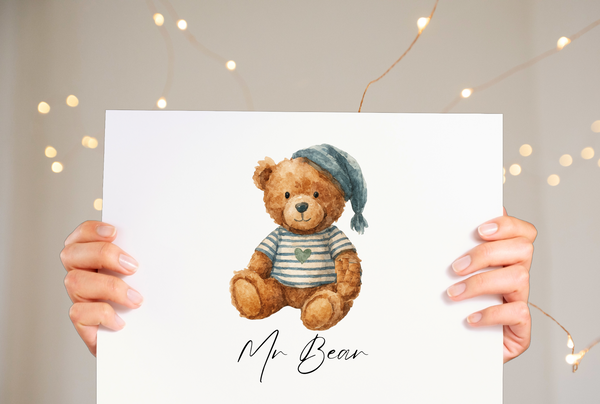Personalised Favourite Teddy Print