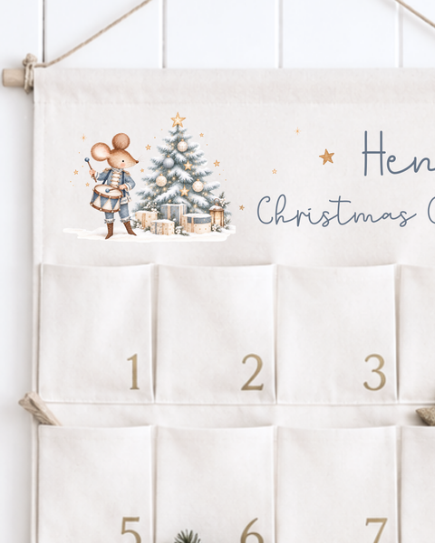 Personalised Mouse Christmas Advent Calendar for Boys