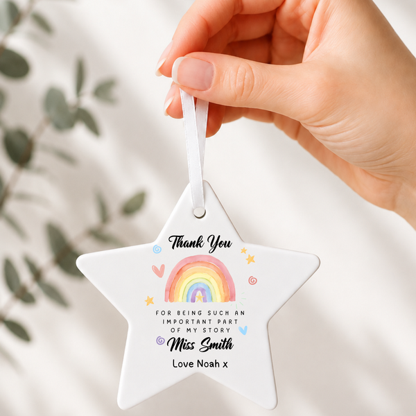Personalised Thank You Ceramic For Teachers