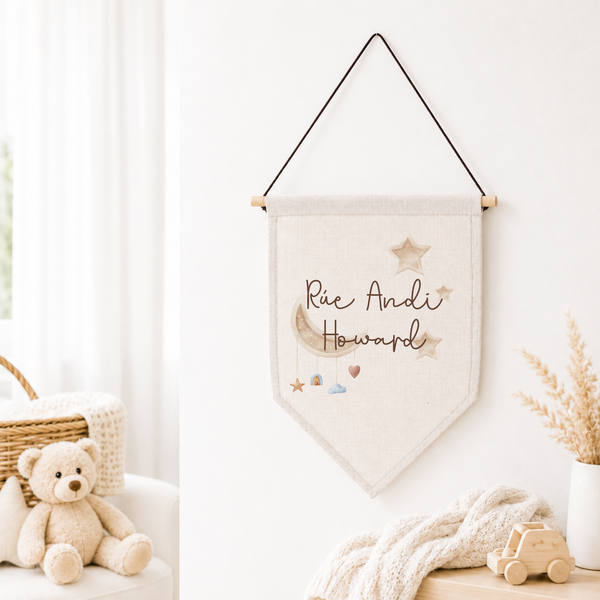 Personalised Moon Nursery Sign