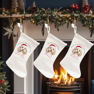 Personalised Cockapoo Stocking & Present Sack