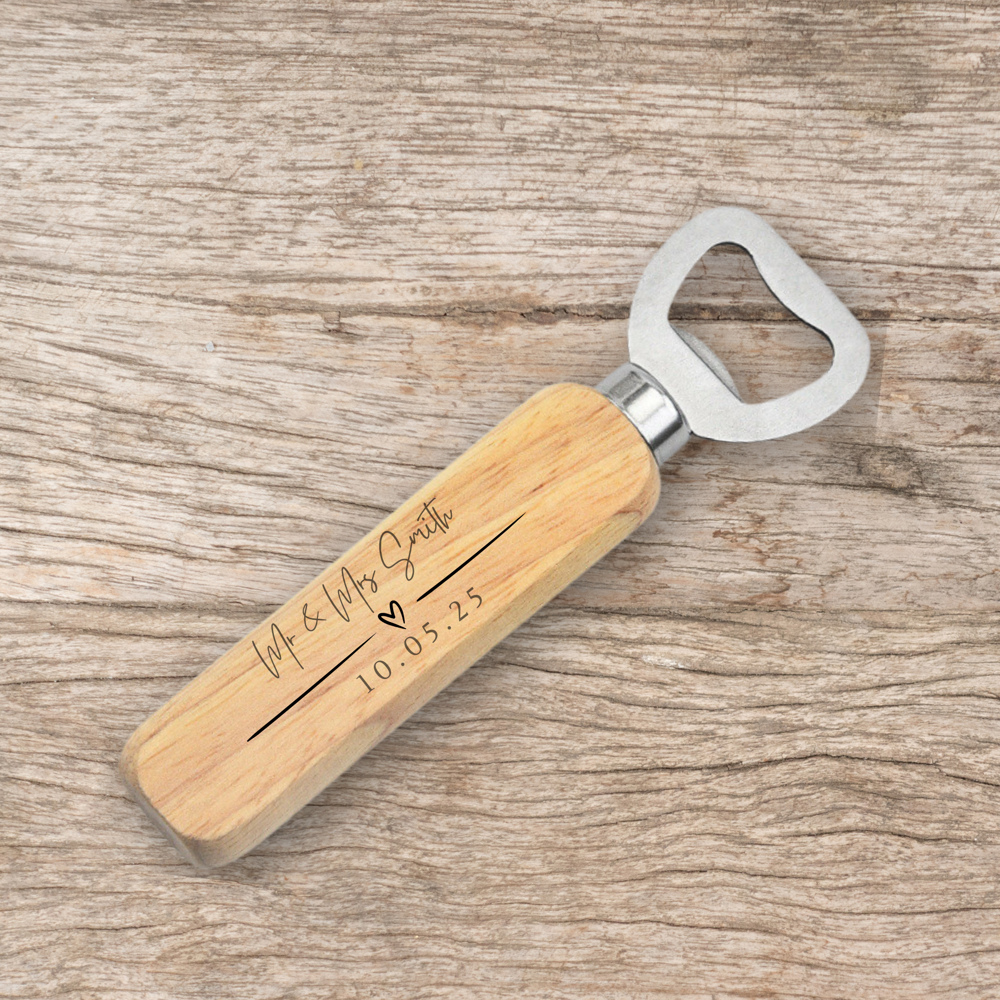 Personalised Bottle Opener For Couples