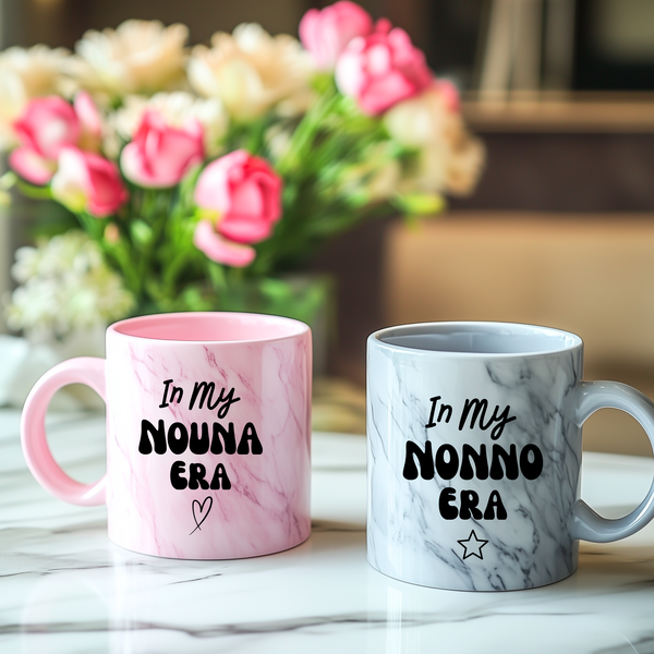 Personalised In My Nanny & Grandad Era Mug Set For Christmas
