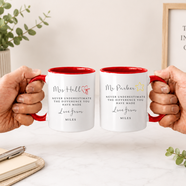 Personalised Thank You Teacher Mug