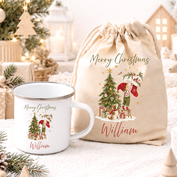 Personalised Christmas Mug for Kids – Christmas Eve Hot Chocolate Cup
