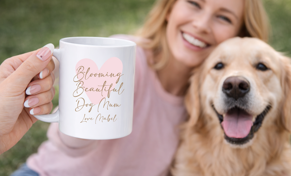 Personalised Heart Mug For Mother's Day