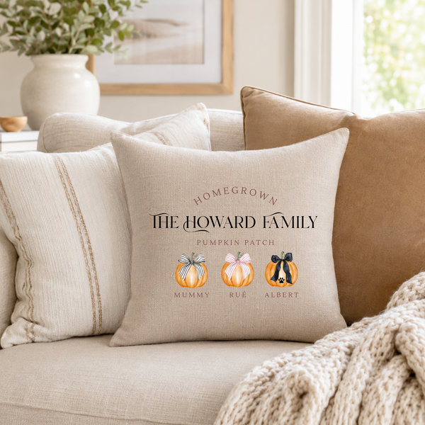 Pumpkin Cushion and Blanket Set – Cozy Halloween & Autumn Decor
