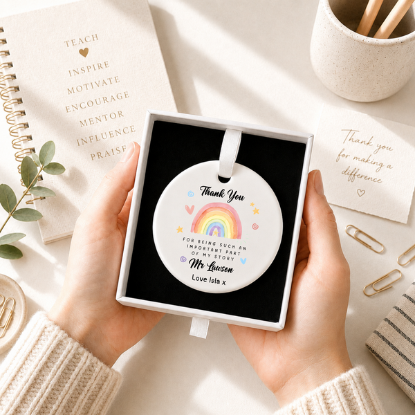 Personalised Thank You Ceramic For Teachers