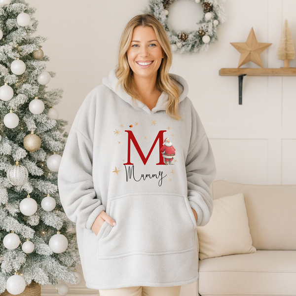 Personalised Santa Hoodies - Matching Family Pyjamas