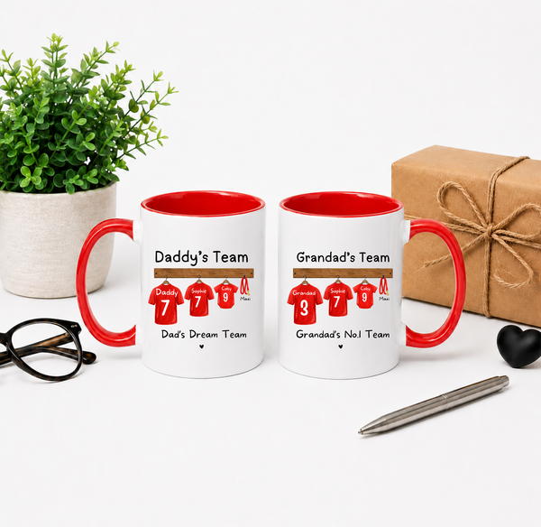 Personalised Father's Day Football Mug for Dad