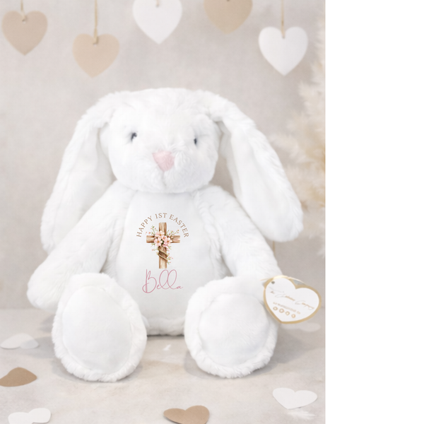 Personalised Religious Teddy Bear For First Easter