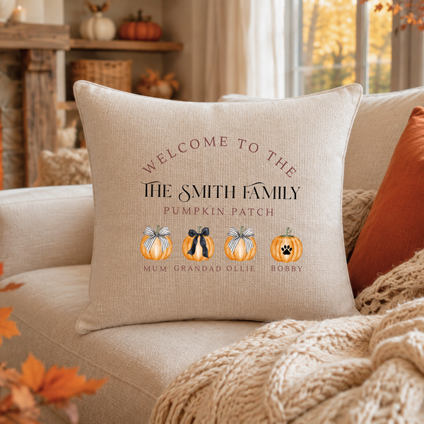 Pumpkin Cushion and Blanket Set – Cozy Halloween & Autumn Decor