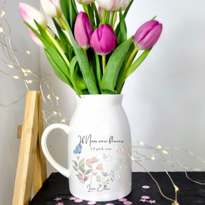 Personalised Nanny Vase Gift, Mothers Day Gift, Mum Gifts, Granny Gifted Vase