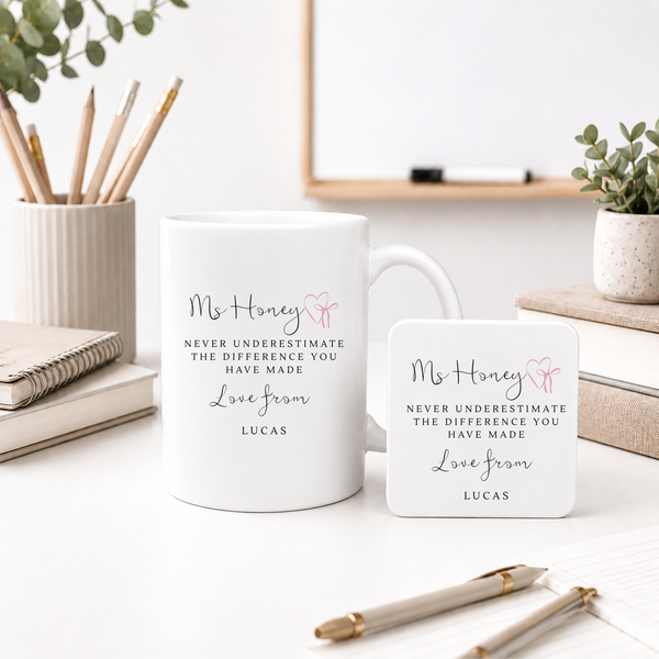 Personalised Thank You Teacher Mug