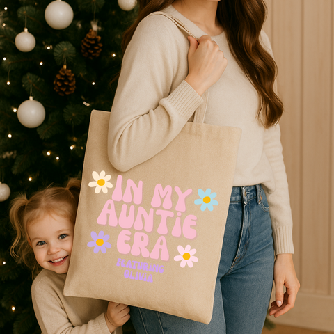 In My Auntie Era Tote Bag – The Perfect Christmas Gift for Cool Aunties