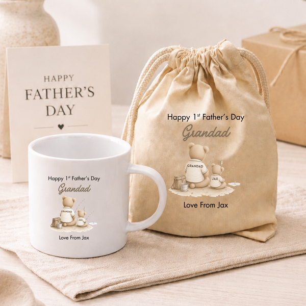 Personalised Bear Hobby Mug For Fathers Day