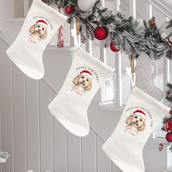 Personalised Cockapoo Stocking & Present Sack