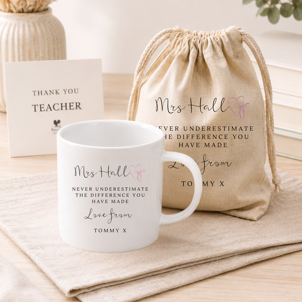 Personalised Thank You Teacher Mug