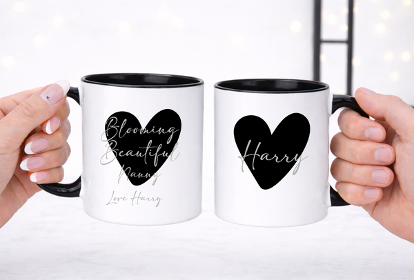 Personalised Heart Mug For Mother's Day