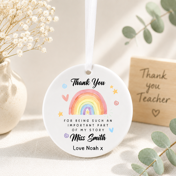 Personalised Thank You Ceramic For Teachers
