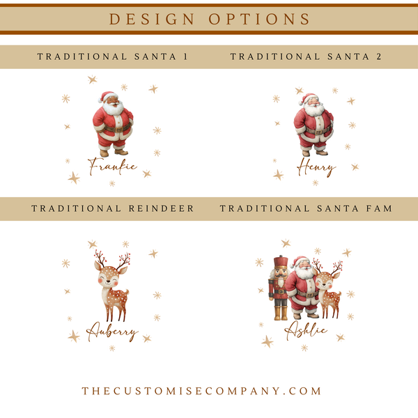 Personalised Christmas Santa Stockings