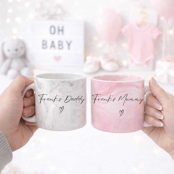 Personalised Marble New Mum Mug