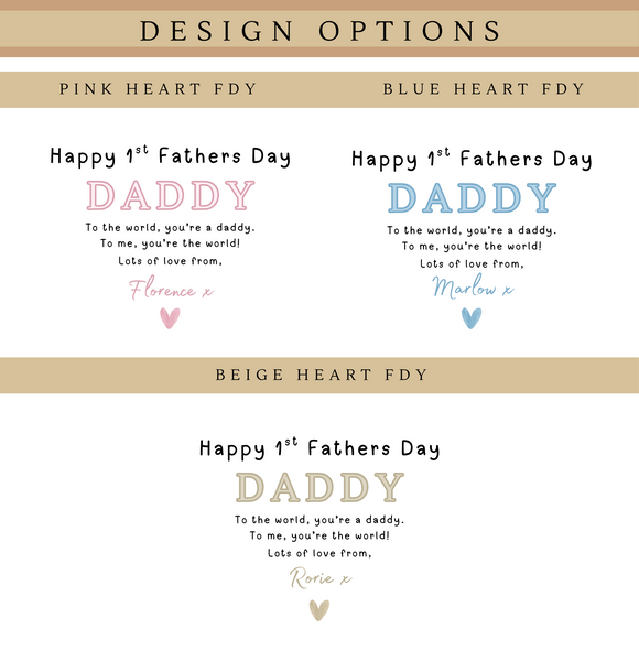 Personalised First Father's Day Baby Clothing | Custom Name Gift for New Dads