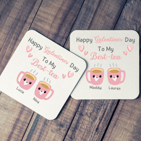 Personalised Galentines Coasters