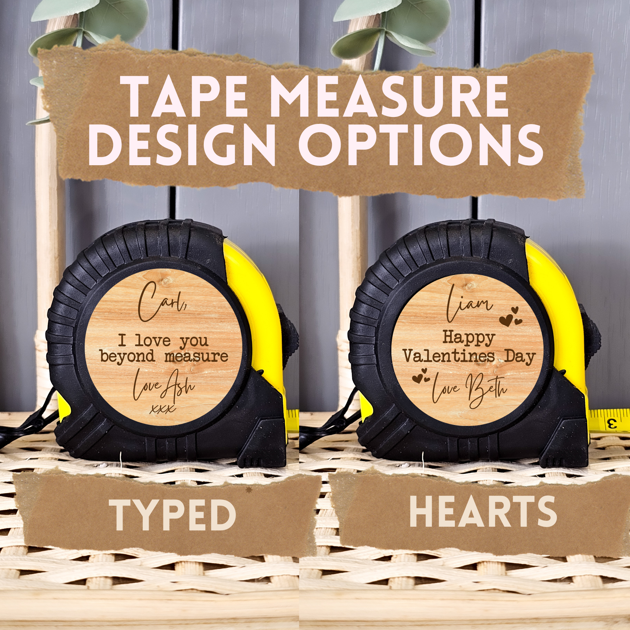 Personalised Tape Measure For Valentines