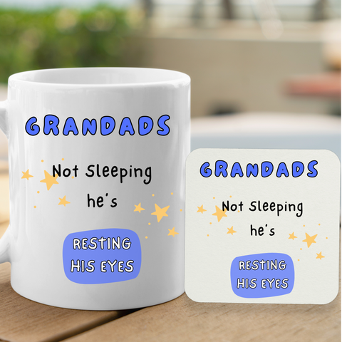 Personalised Mug & Coaster For Grandads