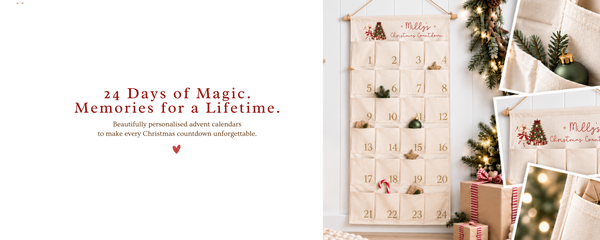 Personalised Little Mice Advent Calendar | Reusable 24 Pocket Christmas Countdown