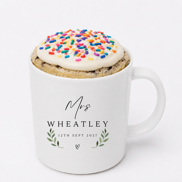 Personalised Mr & Mrs Wedding Mug Set