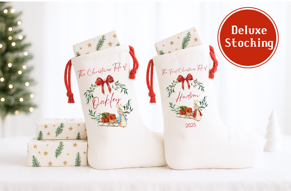 Personalised Peter Rabbit Christmas Stocking | Kids Gift